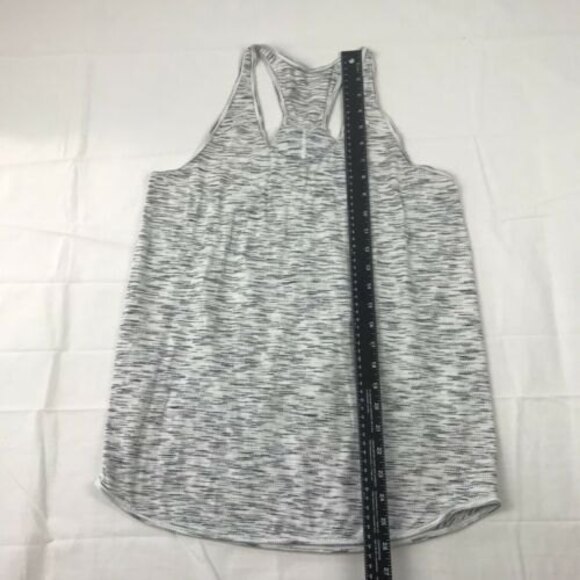 Lululemon Essential Tank Tiger Space Dye Black White Size 8 - Picture 5 of 9